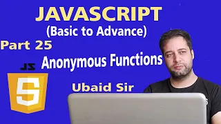 JavaScript Lectures in Urdu for Beginners Part 25 - Anonymous Functions in JavaScript
