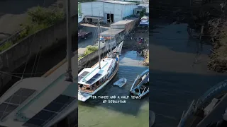 After 3 years 4 months and 12 days of rebuilding, we finally untied the lines!