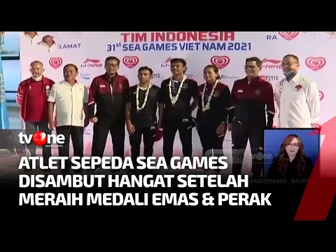 Berhasil Sabet Emas dan Perak, Atlet Sepeda Sea Games 2021 Tiba di Tanah Air