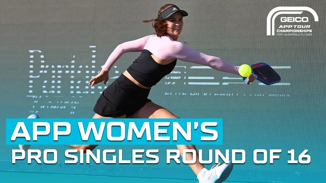 Women's Pro Singles Round of 16 - Tea Pejic vs. Carlota Trevino at the GEICO APP Tour Championships