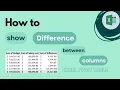 Excel Pivot Table How to Show Difference between Two Columns