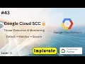 43 Security Command Center SCC in Google Cloud Explained in Hindi Threat Detection Security