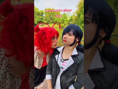 You're cute AF!! | Tikki & Marinette @nikkihatsunecosplay #cosplay #shorts #miraculous #mlb