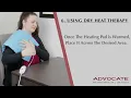 How to use the Advocate Moist Dry Heating Pad