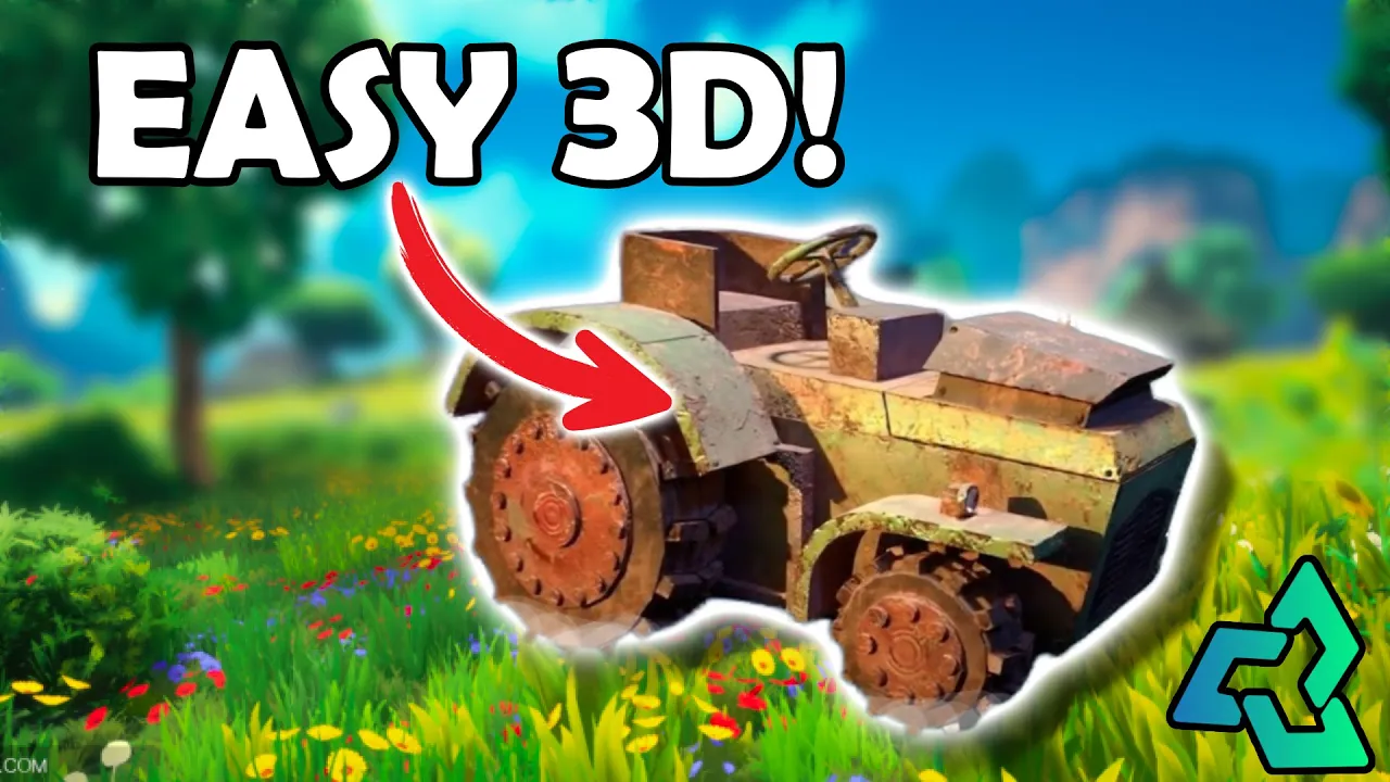The easiest way to create Game Ready 3D Assets! (Sloyd AI + Substance Painter)