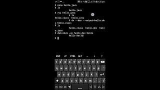 Write and Run JAVA code in Android smartphone in Terminal TERMUX