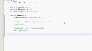 Java GUI Tutorial 2 - Adding objects to the window
