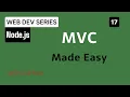 MVC Architecture in Node js Express Model Controller Routes Explained for Beginners