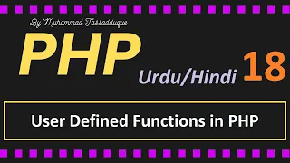 Functions in PHP User defined and Built in Functions PHP Tutorial for beginners in Hindi Urdu