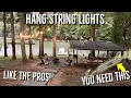 Professional Way to Hang String Lights Outside With Wire Turnbuckles