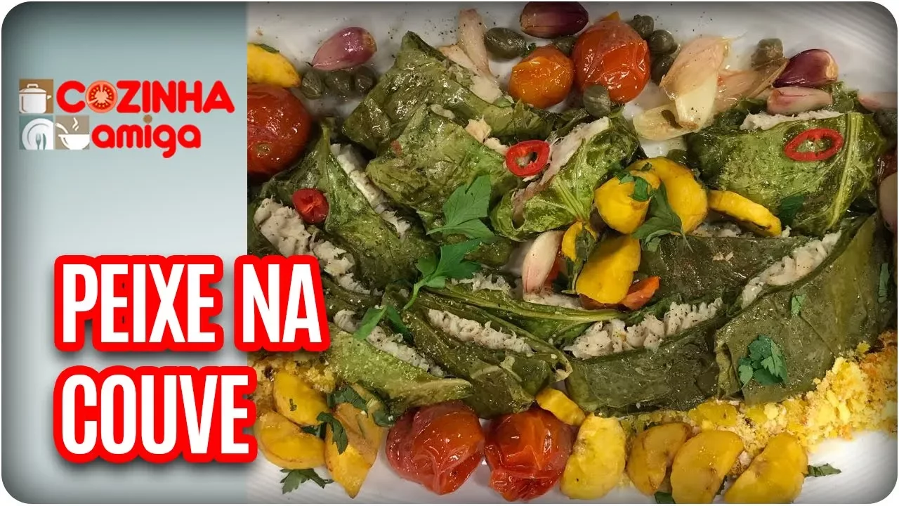 Peixe na Couve com Farofa de Banana da Terra - Michelle Francine | Cozinha Amiga (29/12/17)