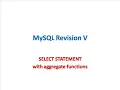 MySQL Aggregate Functions