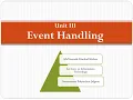 Java Event Handling MSBTE Event Classes Event Listener Interface Delegation Event Model Adapter