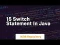 15 switch statement in java