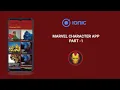 Ionic Tutorial - Marvel Character App