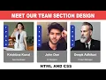 Awesome Our Team Section Design with HTML and CSS