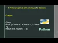 Python program to print only keys of a dictionary
