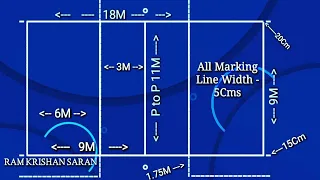 Download Volleyball Court Marking and Measurements | Volleyball Easy Court Marking with Full Diagonal Method MP3