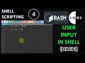 Shell Scripting Basics Bash Language - User Input
