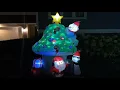 6FT Christmas Inflatable Santa Outdoor Decoration Blow up Santa Claus Carrying Gift Sack Yard Decor