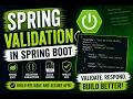 Spring Validation in Spring Boot Bean Validation Explained with Example