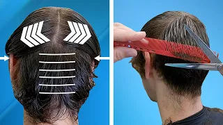 How To SCISSOR CUT Men s Hair Step by Step Guide How to Scissor Cut men s Hair Lesson