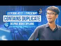 217 Contains Duplicate LeetCode Typescript DEEPAK JOSHI