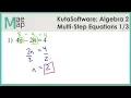 KutaSoftware Algebra 2 - Multi-Step Equations Part 1
