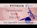 Delete Item From List in python
