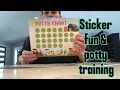 Potty training fun with a chart and stickers