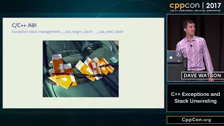 CppCon 2017 Dave Watson C Exceptions and Stack Unwinding