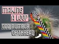 MAKING A LOOP WITH ODD NUMBERS OF THREAD CC Friendship Bracelets