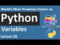Variables in python Urdu Hindi Python for beginner Learn Python in 2021