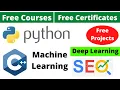 Udemy Free Certificate Courses SEO Python ML Deep Learning R Programming Projects Online Classes
