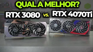 A NOVA RTX 4070Ti VS. RTX 3080, SERÁ QUE TEM UMA DIFERENÇA MUITO GRANDE? COMPARATIVO DE PLACAS