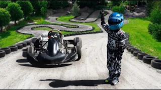 WE BUILT A GO CART TRACK IN OUR BACKYARD! | VLOG 1140