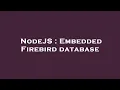 NodeJS Embedded Firebird database