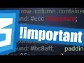 Using important and CSS Specificity
