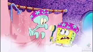squidward takes a shower SpongeBob SquarePants