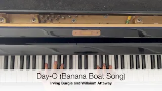 Download Day O banana boat song (easy piano tutorial for beginners and kids) MP3