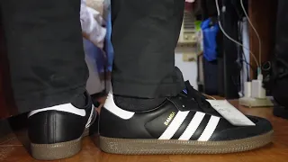 ADIDAS SAMBA OG ON FEET DETAILED LOOK BLACK