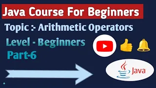 Arithmetic Operators in Java Part-6 Java Course For Beginners CodewithRoman