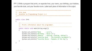 Java Lab 1 - Hands-on Java programs and codes to print expressions on the screen console app