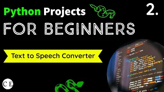 2 Text to Speech Converter in Python Python Projects For Beginners