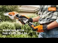 Working with the STIHL HSA 26