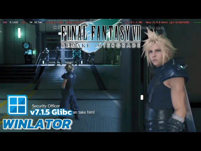 Winlator Glibc - Gameplay Final Fantasy VII Remake Intergrade (Windows) On Android