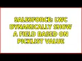 Salesforce LWC Dynamically Show a field based on picklist value 2 Solutions