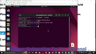 How to run Hello World program in Python on Ubuntu Source Code 2022 learn easy