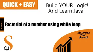 Java Factorial of a number using while loop
