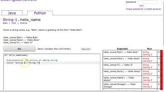 Codingbat - hello